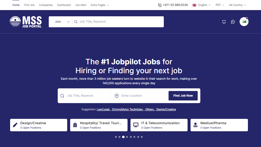 Project Name: MSS Job Portal
